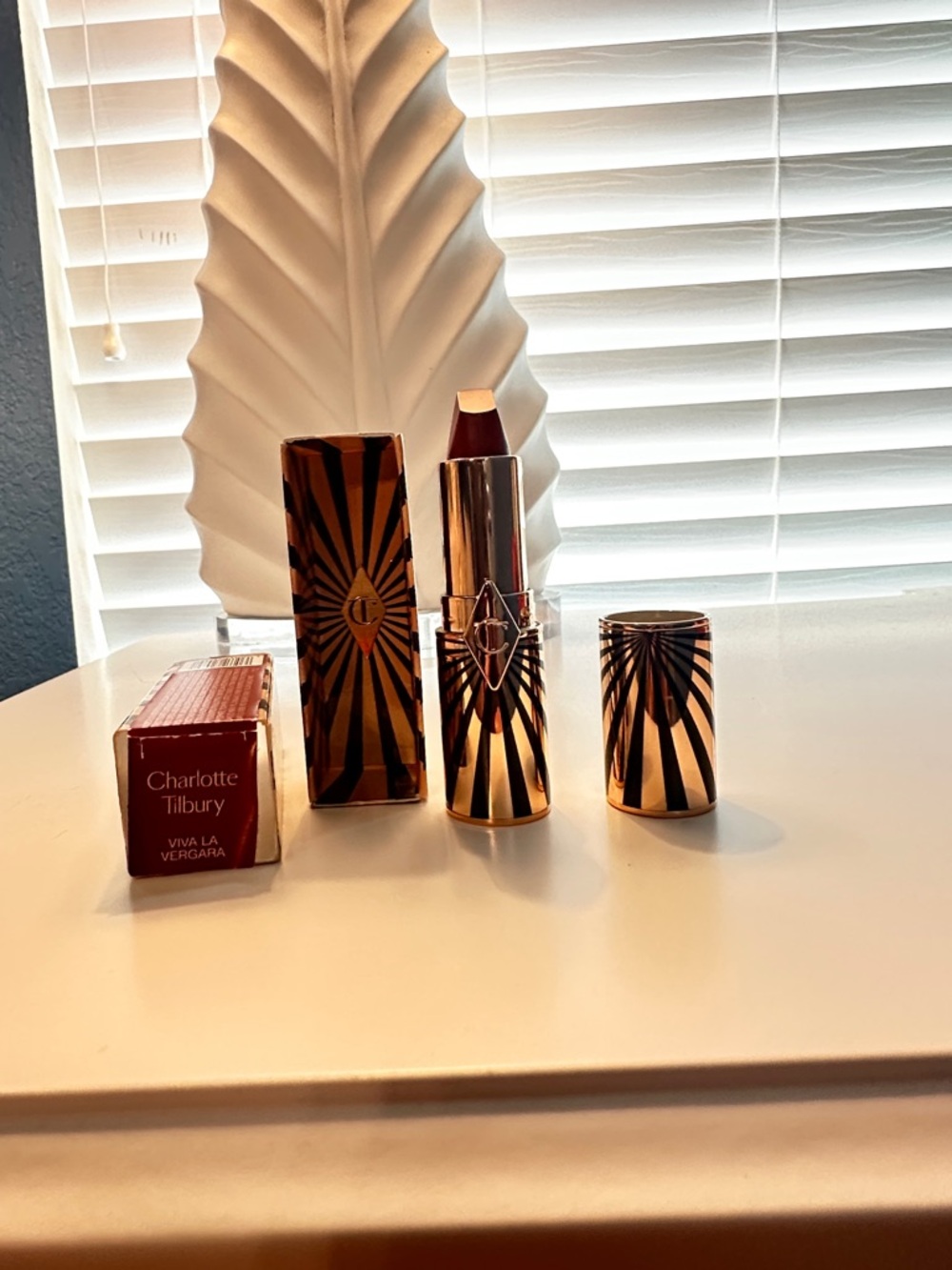Charlotte Tilbury Gold and Black Decorative Lipstick - Viva La Vergara